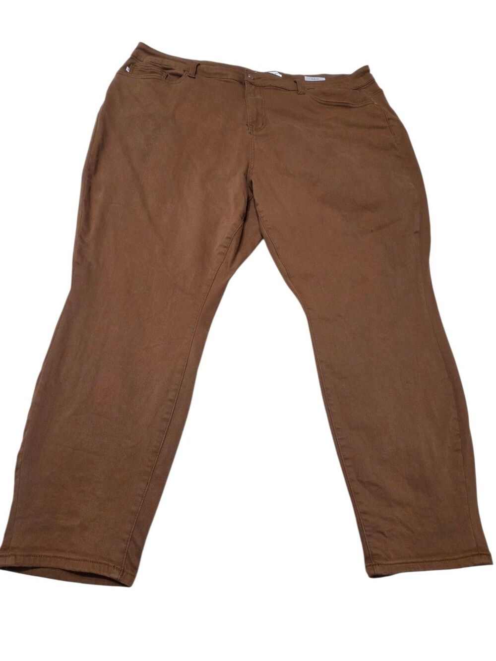 Judy Blue Slim Fit Jeans Women's Plus 24W Brown Stretch Utility Workwear C8.5